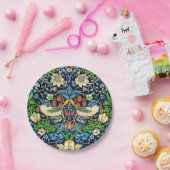 Art Nouveau Bird and Flower Tapestry Pattern Papieren Bordje (Feest)