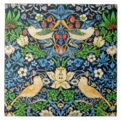 Art Nouveau Bird and Flower Tapestry Pattern Tegeltje (Voorkant)