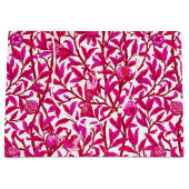 Art Nouveau Bird and Pomegranate, Fuchsia Pink Groot Cadeauzakje (Voorkant)