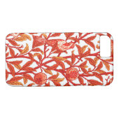 Art Nouveau Bird and Pomegranate, Mandarijns Oranj Case-Mate iPhone Case (Achterkant (Horizontaal))