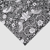 Art Nouveau Bird & Flower Tapestry, Black & White Tissuepapier (Detail)