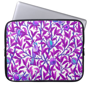 Art Nouveau Bird & Pomegranate, Amethyst Paars Laptop Sleeve