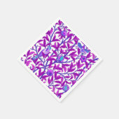 Art Nouveau Bird & Pomegranate, Amethyst Paars Servetten (Hoek)