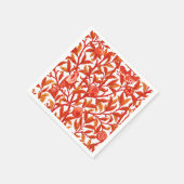 Art Nouveau Bird & Pomegranate, Mandarijns Oranje Servetten (Hoek)