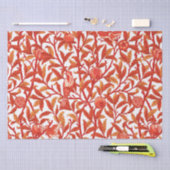 Art Nouveau Bird & Pomegranate, Mandarijns Oranje Tissuepapier (Craft)