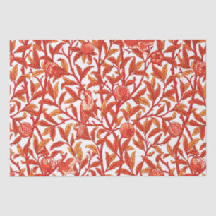 Art Nouveau Bird & Pomegranate, Mandarijns Oranje Tissuepapier