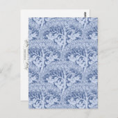 Art Nouveau Birds and Trees Pattern Briefkaart (Voorkant / Achterkant)