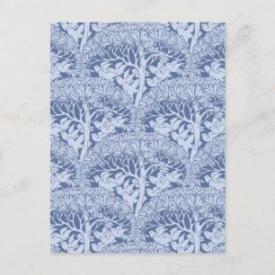 Art Nouveau Birds and Trees Pattern Briefkaart