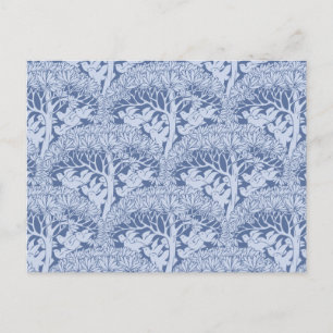 Art Nouveau Birds and Trees Pattern Briefkaart