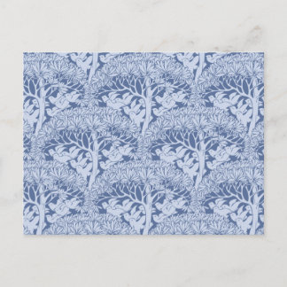 Art Nouveau Birds and Trees Pattern Briefkaart