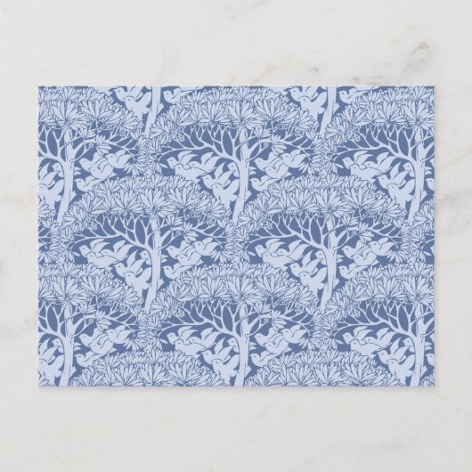 Art Nouveau Birds and Trees Pattern Briefkaart (Voorkant)