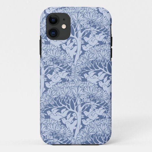 Art Nouveau Birds Trees Pattern iPhone 5 Hoesje (Achterkant)