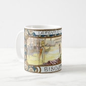  Art Nouveau Biscuit advertentie van Alphonse Much Koffiemok (Voorkant links)