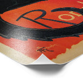  Art Nouveau Black Cat Foto Afdruk (Hoek)