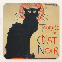  Art Nouveau Black Cat