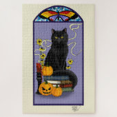 Art Nouveau Black Cat Legpuzzel (Verticaal)