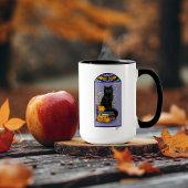 Art Nouveau Black Cat Mok