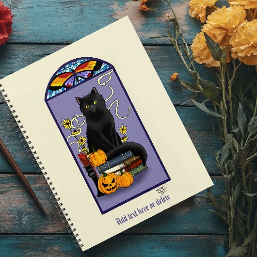 Art Nouveau Black Cat Planner