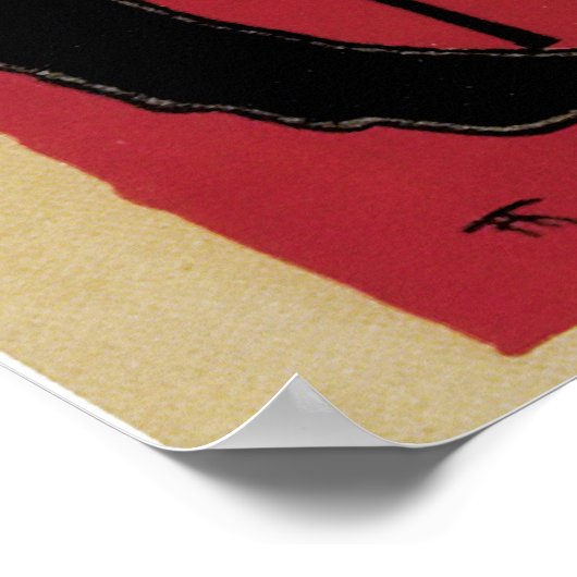  art nouveau black cat poster (Hoek)