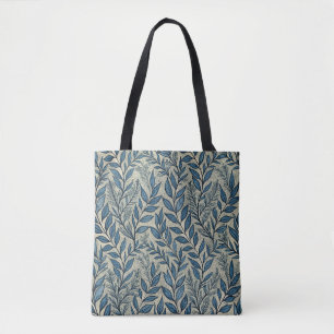Art Nouveau blad behang patroon Tote Bag