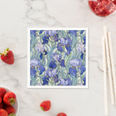 Art Nouveau blauwe iris servetten (Insitu)