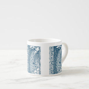 Art Nouveau Blauwe Pauw Oud-Hollands  Espresso Kop