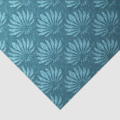 Art Nouveau, Blauwgroen, metallisch, art deco, ven Tissuepapier (Detail)