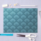 Art Nouveau, Blauwgroen, metallisch, art deco, ven Tissuepapier (Craft)