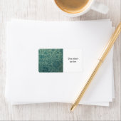 art Nouveau, blauwgroen, William Morris stijl, blo Etiket (Insitu)