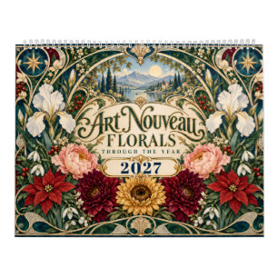 Art Nouveau Bloem 2027 Agenda Kalender