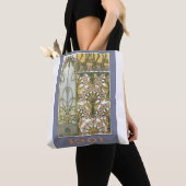 Art nouveau bloem alfonse mucha bloemenkunst tote bag (Dichtbij)