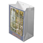 Art nouveau bloem alphonse mucha art 1901 medium cadeauzakje (Voorkant Gekanteld)