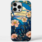 Art Nouveau-bloem geïnspireerd Case-Mate iPhone Case (Achterkant)