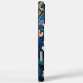 Art Nouveau-bloem geïnspireerd Case-Mate iPhone Case (Achterkant / Rechts)