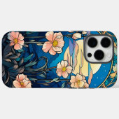 Art Nouveau-bloem geïnspireerd Case-Mate iPhone Case (Achterkant (horizontaal))