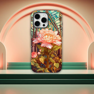 Art Nouveau-bloem geïnspireerd iPhone 16 Pro Max Hoesje