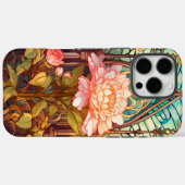 Art Nouveau-bloem geïnspireerd Case-Mate iPhone Case (Achterkant (horizontaal))