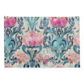Art Nouveau Bloem Roze Overtrek Kussensloop (Achterkant-Rechts)