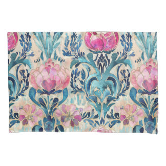 Art Nouveau Bloem Roze Overtrek Kussensloop