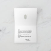 Art Nouveau Bloemen Bloemenrand Volledig bewerkbaa Bedankkaart (Binnen)