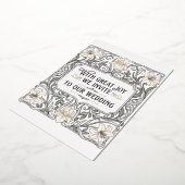 Art Nouveau bloemen bruiloft uitnodiging (Gedraaid)