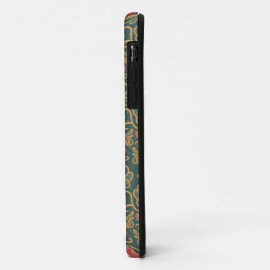 Art Nouveau bloemen Case-Mate iPhone Case (Achterkant/links)