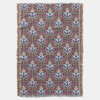 Art Nouveau Bloemen Gooi Deken