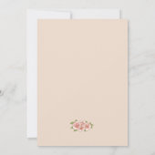 Art Nouveau  Bloemen Huwelijksuitnodiging Kaart (Achterkant)