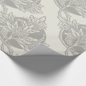 Art Nouveau Bloemen Minimalisme Cadeaupapier (Hoek)