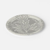 Art Nouveau Bloemen Minimalisme Papieren Bordje (Gekanteld)