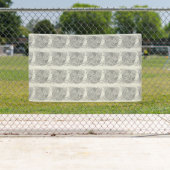 Art Nouveau Bloemen Minimalisme Spandoek (Insitu)