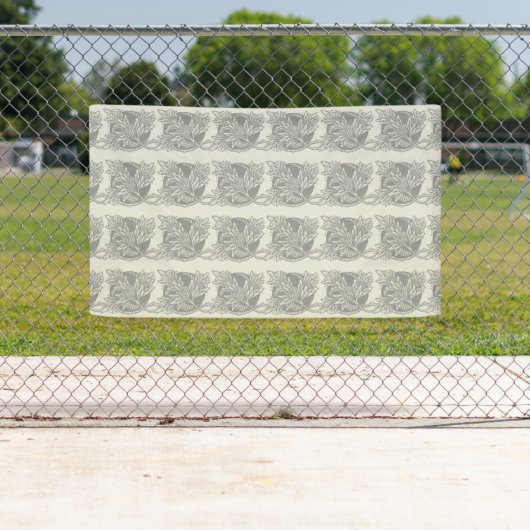 Art Nouveau Bloemen Minimalisme Spandoek (Insitu)