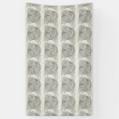 Art Nouveau Bloemen Minimalisme Spandoek (Verticaal)