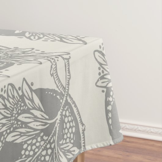 Art Nouveau Bloemen Minimalisme Tafelkleed (Voorbeeld)